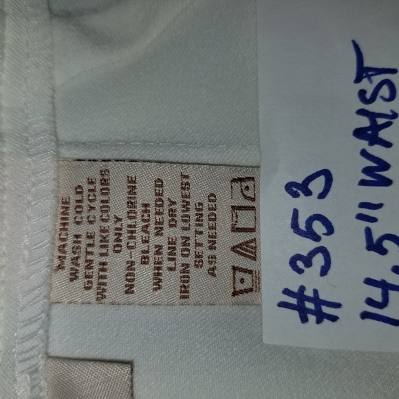 #353 NWT C.L.O.T.H.E.S. 6 White Stretch Waist Pant - Picture 6 of 8